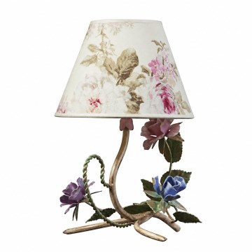 BRILAGI - Bordlampe ROMANCE 1xE14/40W/230V flerfarvet/beige/patina