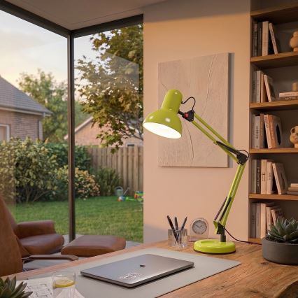 Brilagi - Bordlampe ROMERO 1xE27/60W/230V grøn