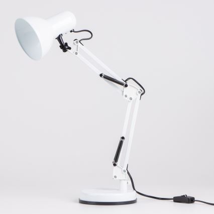 Brilagi - Bordlampe ROMERO 1xE27/60W/230V hvid