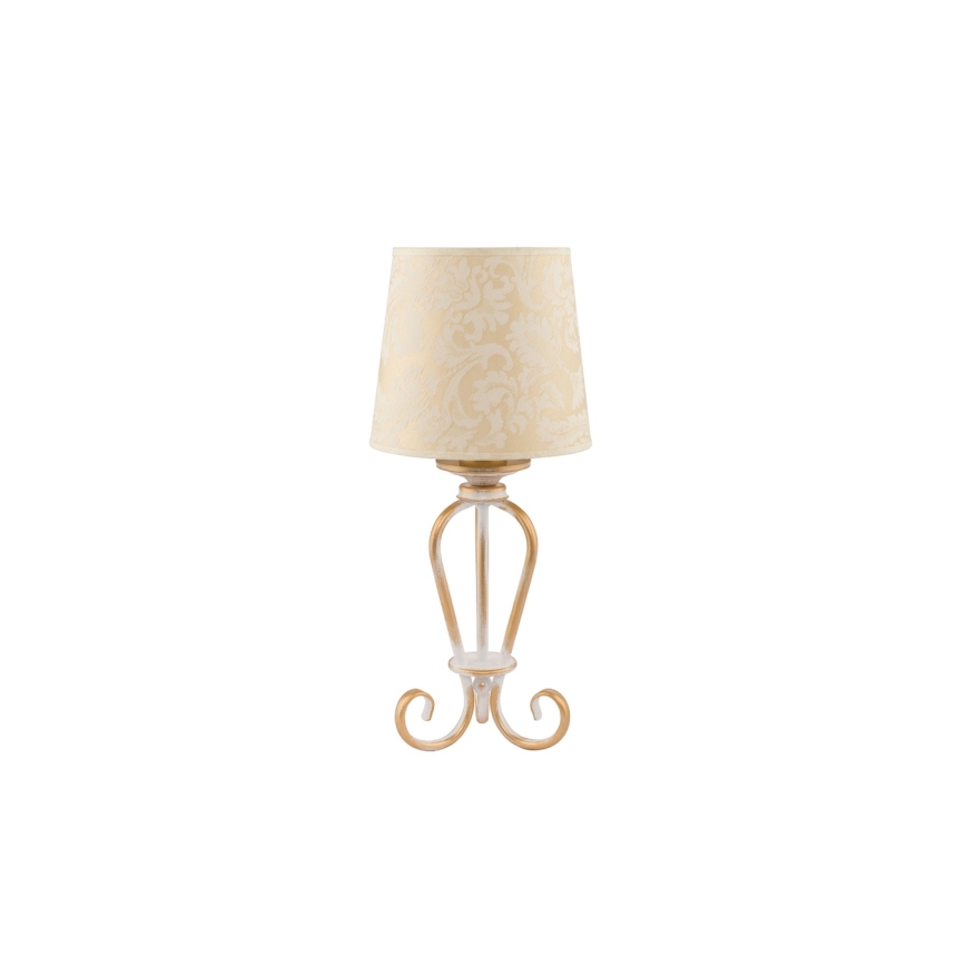 Brilagi - Bordlampe SONIA 1xE27/15W/230V cremefarvet/patina
