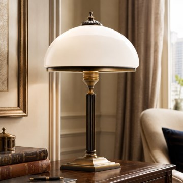 Brilagi - Bordlampe TAURUS 2xE14/11W/230V bronze