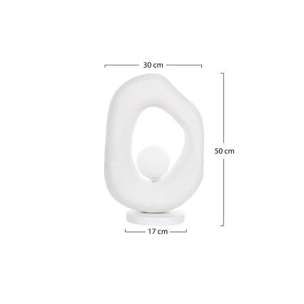 Brilagi - Bordlampe WABI SABI 1xG9/8W/230V hvid
