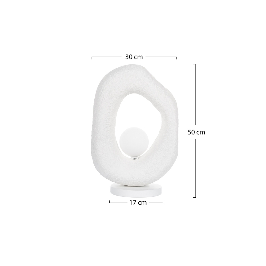 Brilagi - Bordlampe WABI SABI 1xG9/8W/230V hvid