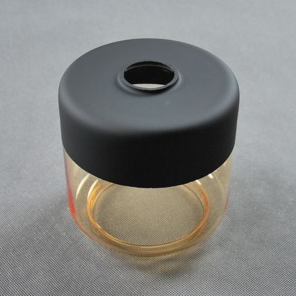 BRILAGI - Bordlampe WOOD GLASS 1xE27/40W/230V brun/sort/røget beige
