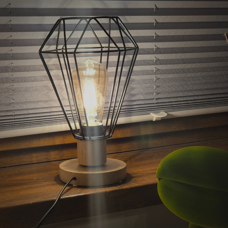 Brilagi - Bordlampe WOODY BASKET 1xE27/60W/230V eg