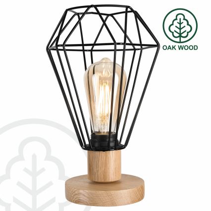 Brilagi - Bordlampe WOODY BASKET 1xE27/60W/230V eg