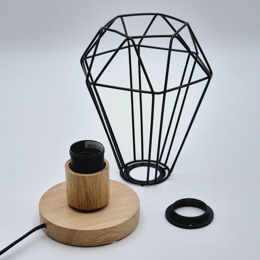 Brilagi - Bordlampe WOODY BASKET 1xE27/60W/230V eg