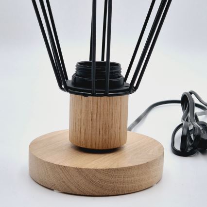 Brilagi - Bordlampe WOODY BASKET 1xE27/60W/230V eg