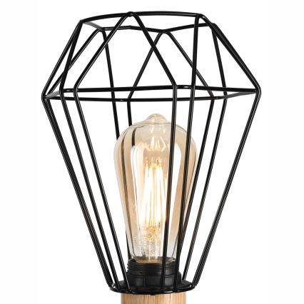 Brilagi - Bordlampe WOODY BASKET 1xE27/60W/230V eg