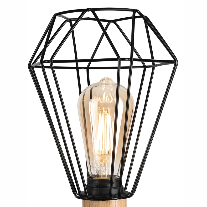 Brilagi - Bordlampe WOODY BASKET 1xE27/60W/230V eg