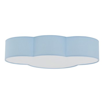 Brilagi - Børne-loftlampe NIMBUS 4xE27/15W/230V 46x63 cm blå