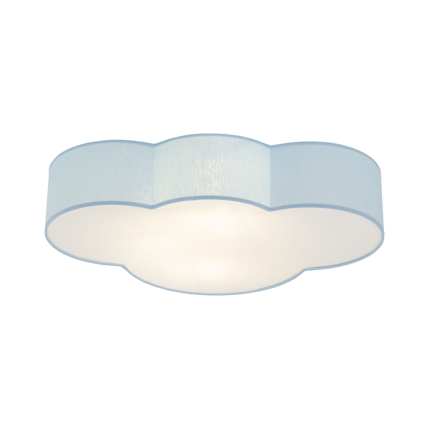 Brilagi - Børne-loftlampe NIMBUS 4xE27/15W/230V 46x63 cm blå