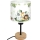 Brilagi - Børnebordlampe BOBO WOOD 1xE27/25W/230V eg/sort/hvid/grøn/jungle