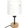 Brilagi - Børnebordlampe BOBO WOOD 1xE27/25W/230V eg/sort/hvid/kaniner