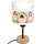 Brilagi - Børnebordlampe BOBO WOOD 1xE27/25W/230V eg/sort/hvid/lyserød/feer