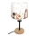 Brilagi - Børnebordlampe BOBO WOOD 1xE27/25W/230V eg/sort/hvid/med dyremotiv