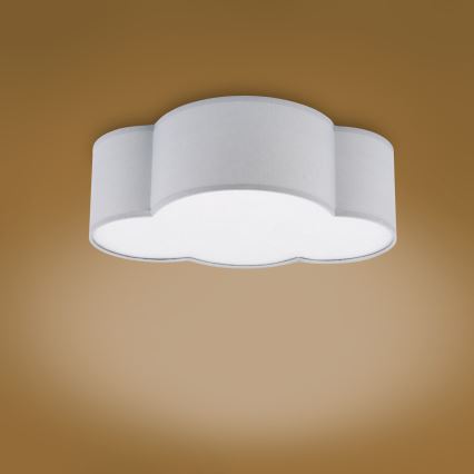 Brilagi - Børnelampe til loftet NIMBUS MINI 2xE27/15W/230V 31x43 cm grå