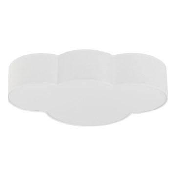 Brilagi - Børneplafond NIMBUS 4xE27/15W/230V 46x63 cm hvid