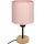 Brilagi - Børneskrivebordslampe BOBO WOOD 1xE27/25W/230V eg/sort/lyserød
