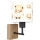 Brilagi - Børnevæglampe BOBO WOOD 1xE27/25W/230V eg/sort/hvid/bamser