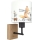 Brilagi - Børnevæglampe BOBO WOOD 1xE27/25W/230V eg/sort/hvid/dyremotiv