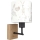 Brilagi - Børnevæglampe BOBO WOOD 1xE27/25W/230V eg/sort/hvid/kaninmotiv