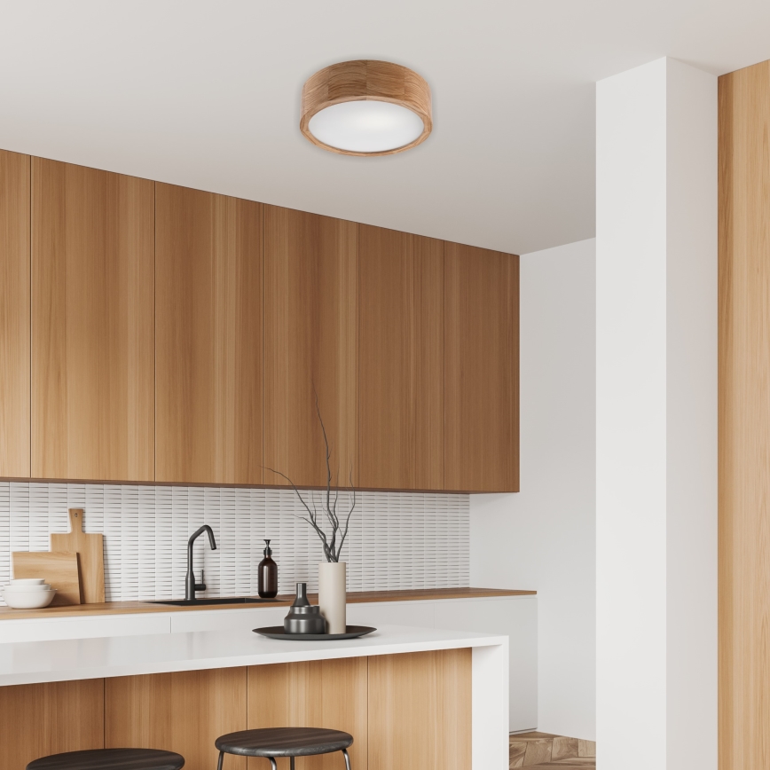 Brilagi - LED RGBW dæmpbar loftlampe CARVALHO 1xE27/15W/230V 2700-6500K Wi-Fi eg Ø 27,5 cm