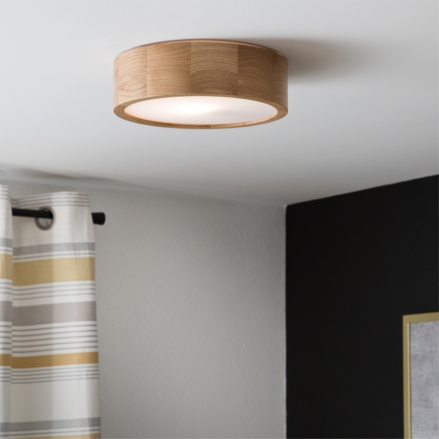 Brilagi - LED RGBW dæmpbar loftlampe CARVALHO 1xE27/9W/230V 2700-6500K Wi-Fi eg Ø 27,5 cm