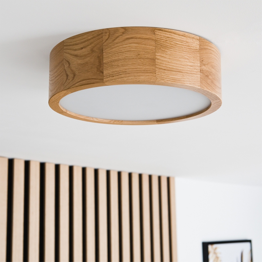 Brilagi - LED RGBW dæmpbar loftlampe CARVALHO 1xE27/9W/230V 2700-6500K Wi-Fi eg Ø 27,5 cm
