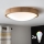 Brilagi - CARVALHO SLIM LED RGBW dæmpbar loftlampe 2xE27/9W/230V 2700-6500K Wi-Fi, egetræ, Ø37 cm