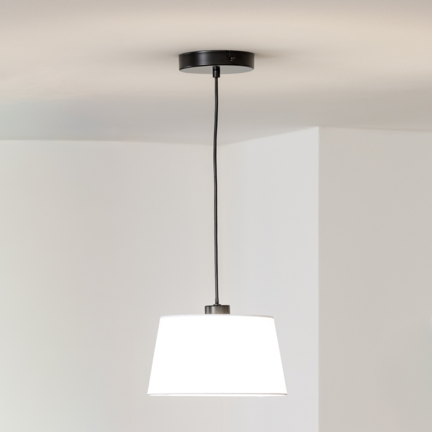 Brilagi - CERIA LED-pendel med wireophæng 1xE27/40W/230V Ø 25 cm hvid
