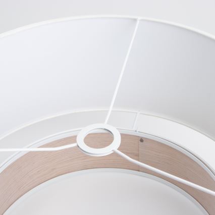 Brilagi - CERIA LED-pendel på kabel 1xE27/40W/230V Ø 50 cm hvid/beige