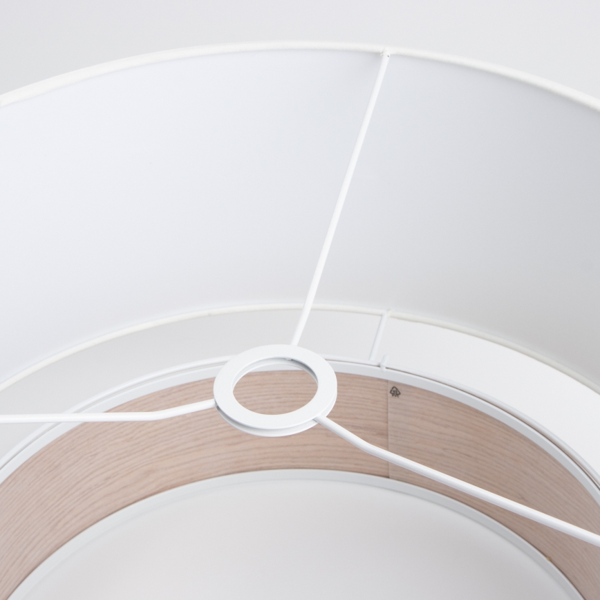 Brilagi - CERIA LED-pendel på kabel 1xE27/40W/230V Ø 50 cm hvid/beige