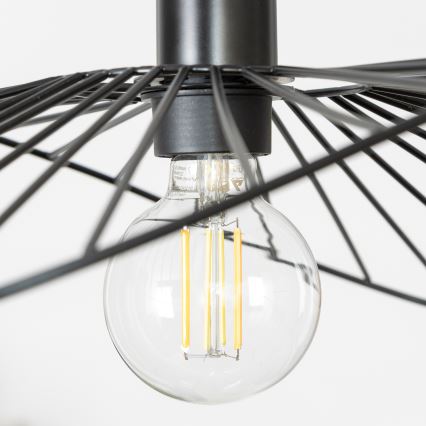 Brilagi - CERIA WIRE LED-pendel på wire, 1xE27/40W/230V, 40x56 cm, sort