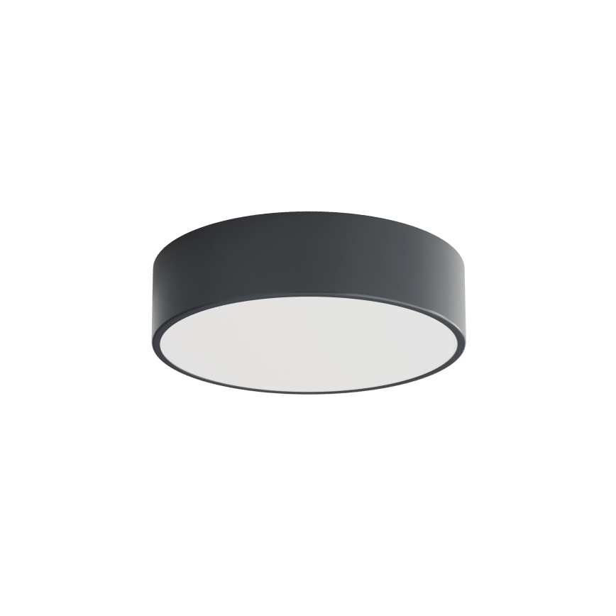 Brilagi - Loftlampe til badeværelse med bevægelses- og skumringssensor CLARE 2xE27/24W/230V Ø 30 cm antracit IP54