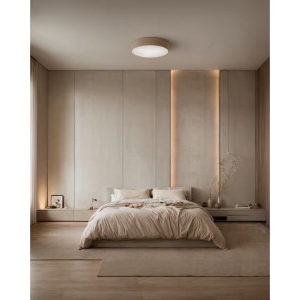 Brilagi - LED RGBW dæmpbar loftlampe CLARE 3xE27/9W/230V 2700-6500K Ø 40 cm Wi-Fi beige