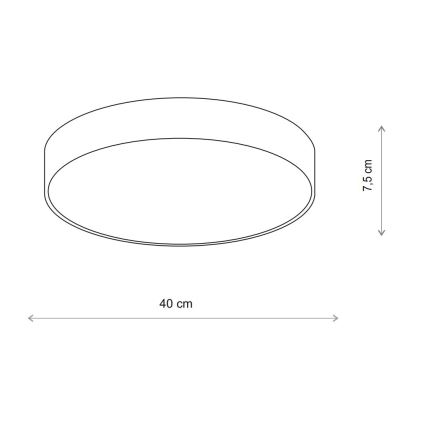 Brilagi - LED RGBW dæmpbar loftlampe CLARE 3xE27/9W/230V 2700-6500K Ø 40 cm Wi-Fi beige