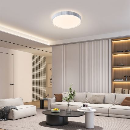 Brilagi - LED-dæmpbar loftlampe CORVO LED/54W/230V 3000-6000K hvid Ø 40 cm + fjernbetjening