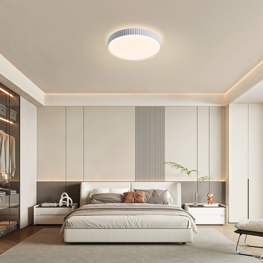 Brilagi - LED-dæmpbar loftlampe CORVO LED/54W/230V 3000-6000K hvid Ø 40 cm + fjernbetjening