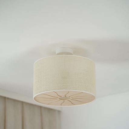 Brilagi - Loftlampe COUNTRY ROLLER 1xE27/15W/230V Ø 45 cm cremefarvet