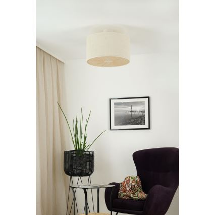 Brilagi - Loftlampe COUNTRY ROLLER 1xE27/15W/230V Ø 45 cm cremefarvet
