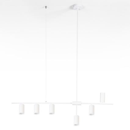 Brilagi - CRANE pendel med wireophæng 6xGU10/30W/230V hvid