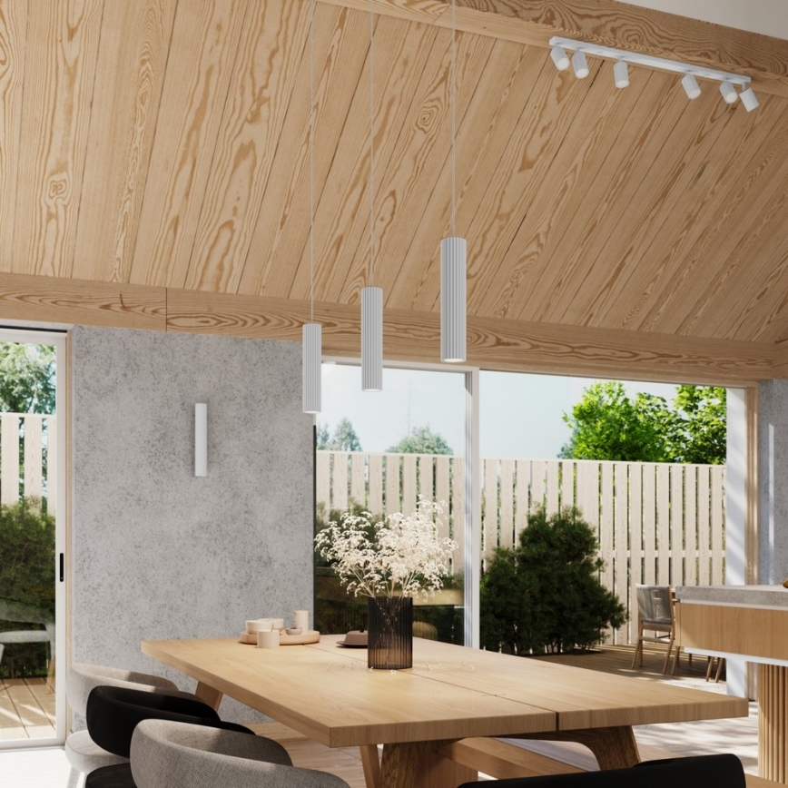 Brilagi - CRESTO LED-pendel med wireophæng 3xGU10/10W/230V hvid