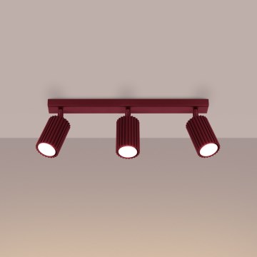 Brilagi - CRESTO spotarmatur 3xGU10/10W/230V bordeaux