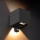 Brilagi - CUBE LED udendørs væglampe med sensor, 6 W/230 V, sort, IP65