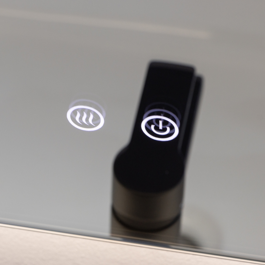 Brilagi - LED opvarmet badeværelsesspejl DIANA LED/17W/230V 60x60 cm IP44 CRI 90 dæmpbart + CCT