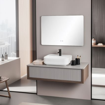 Brilagi - LED-opvarmet badespejl DIANA LED/20W/230V 60x90 cm IP44 CRI 90 dæmpbar + CCT