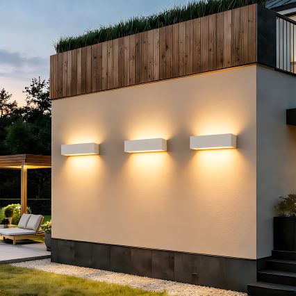Brilagi - DONNANI LED udendørs væglampe LED/12W/230V 30 cm hvid IP44