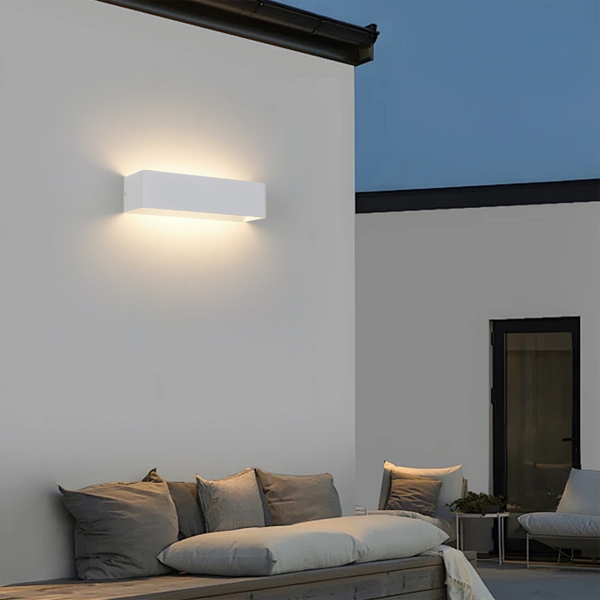 Brilagi - DONNANI LED udendørs væglampe LED/12W/230V 30 cm hvid IP44