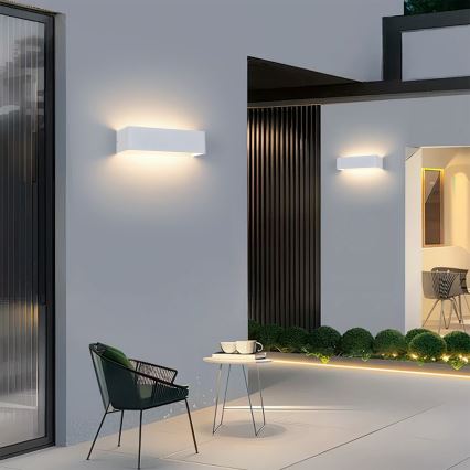 Brilagi - DONNANI LED udendørs væglampe LED/12W/230V 30 cm hvid IP44